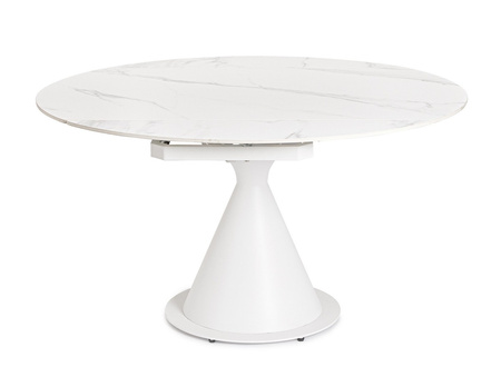 BIZZOTTO stół ogrodowy JONNI 85-135       biały / rozkładany