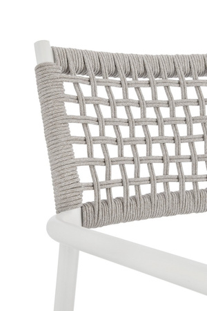 BIZZOTTO krzesło ogrodowe CALETA białe    / szare