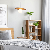 Lampa wisząca Orbit Brązowy, Drewno Quintiesse Accord QN-ORBIT-P-M-TEAK