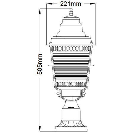 Latarnia cokołowa Chance Harbor - 1 źródło światła Chance Harbor Quintiesse Kichler QN-CHANCE-HARBOR3