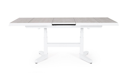 BIZZOTTO stół ogrodowy ROBERT biały /     rozkładany