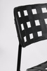 BIZZOTTO krzesło ogrodowe CLOVER czarne