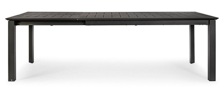 BIZZOTTO stół ogrodowy KONNOR czarny /    rozkładany