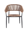 BIZZOTTO krzesło ogrodowe ALGAIDA         brązowe