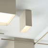Vibia Structural lampa sufitowa LED 1-punktowa szer. 18 wys. 21 gl. 12 cm kremowy mat