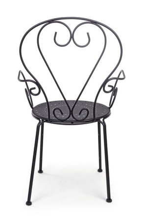 BIZZOTTO krzesło ogrodowe ETIENNE czarne