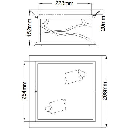 Plafon Morris - 2 źródła światła Morris Quintiesse Kichler QN-MORRIS-F