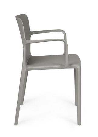 BIZZOTTO krzesło ogrodowe CHLORIS ARM     szare