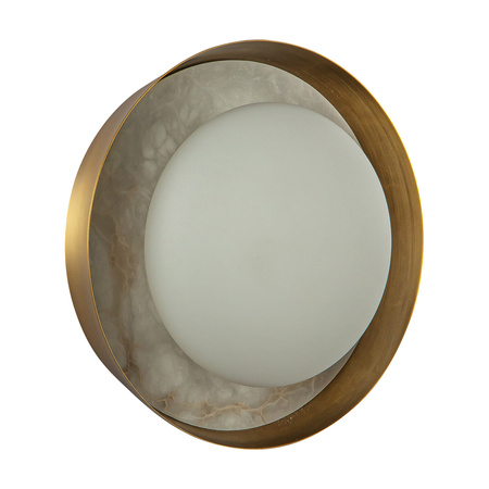 Kinkiet LED Alonso - Vintage mosiądz Quintiesse QN-ALONSO2-VBS-AR