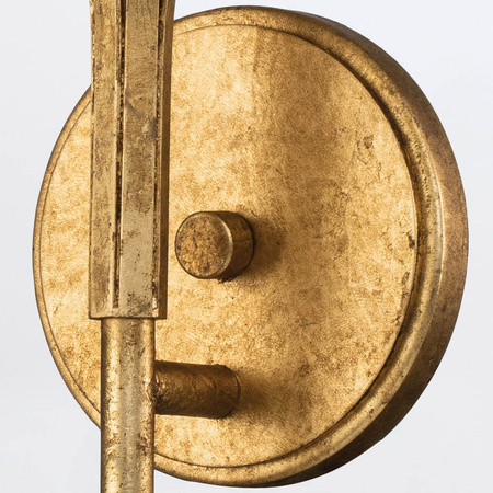 Kinkiet Sawgrass - 1 źródło światła - Płatkowe złoto Quintiesse QN-SAWGRASS-1WB-DG-O