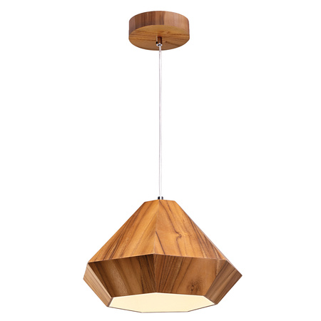 Lampa wisząca Diamond Brązowy, Drewno Quintiesse Accord QN-DIAMOND-P-S-TEAK