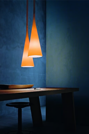 Lampa wisząca Uto - Pomarańczowy FOSCARINI