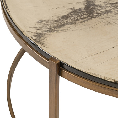 RICHMOND zestaw stolików kawowych CLEO    złoty