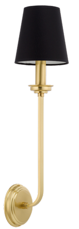 KUTEK MOOD ABANO KINKIET MOSIĘŻNY SATYNOWANY ABAŻUR Z MATERIAŁU