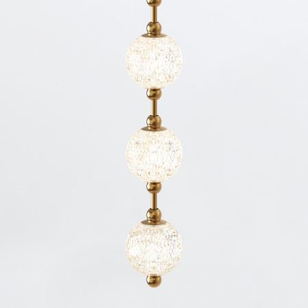 Lampa wisząca LED Marni - Naturalny mosiądz Quintiesse QN-MARNI-16P-292-NBR