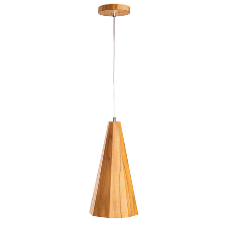 Lampa wisząca Angular Brązowy, Drewno Quintiesse Accord QN-ANGULAR-P-S-TEAK