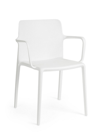 BIZZOTTO krzesło ogrodowe CHLORIS ARM     białe