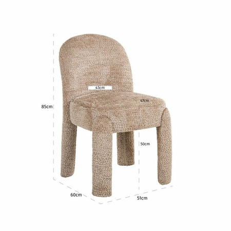 RICHMOND zestaw 2 krzeseł BRANDI beżowy