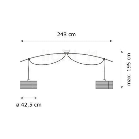 LUMINA MOOVE DOPPIA LAMPA WISZĄCA KOLORY