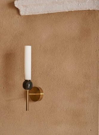 Aromas Lampa ścienna / kinkiet Delie wys. 38 cm czarny / biały marmur