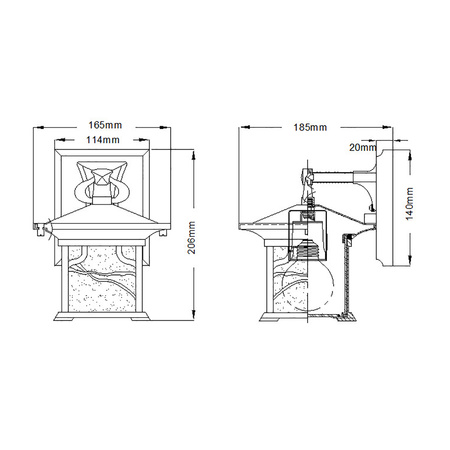 Mała latarnia naścienna Morris - 1 źródło światła Morris Quintiesse Kichler QN-MORRIS-S