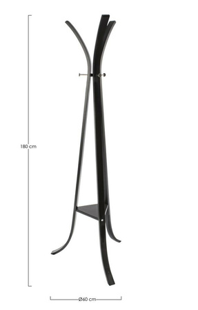 BIZZOTTO wieszak stojący TRIOMPHE czarny