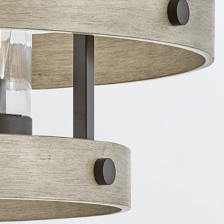 Żyrandol Riverwood - 4 źródła światła - Ciepły brąz, ciepły jesion Quintiesse QN-RIVERWOOD4