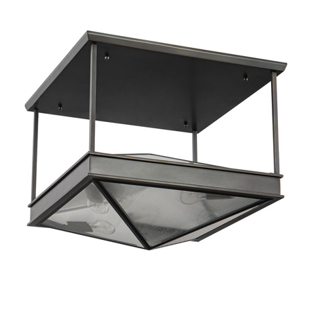 Półplafon Cairo - 4 źródła światła - Miejski brąz Quintiesse QN-CAIRO-SF-UBZ-CR