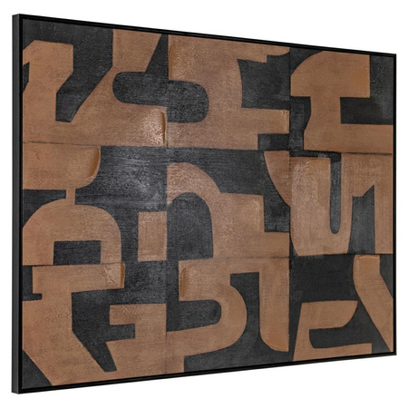 RICHMOND obraz CASCADE 140x100 cm         brązowy