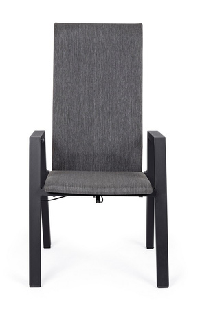 BIZZOTTO krzesło ogrodowe ETHAN szary