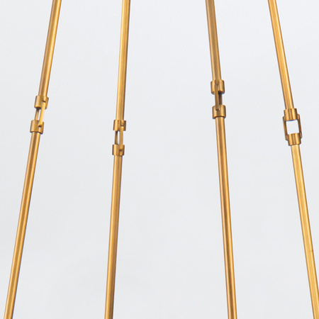 Żyrandol Cairo - 8 źródeł światła - Vintage mosiądz Quintiesse QN-CAIRO8-VBS-CR