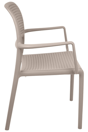 Krzesło SPARK brązowe coffee - polipropylen