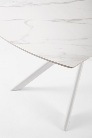 BIZZOTTO stół ogrodowy JOAKIM 160-240     biały / rozkładany