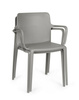 BIZZOTTO krzesło ogrodowe CHLORIS ARM     szare