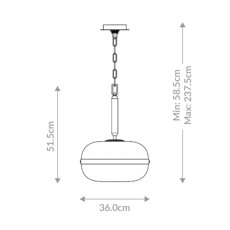 Lampa wisząca Nottingham - 1 źródło światła - Antyczny mosiądz Quintiesse Eurofase QN-NOTTINGHAM-1P-AB