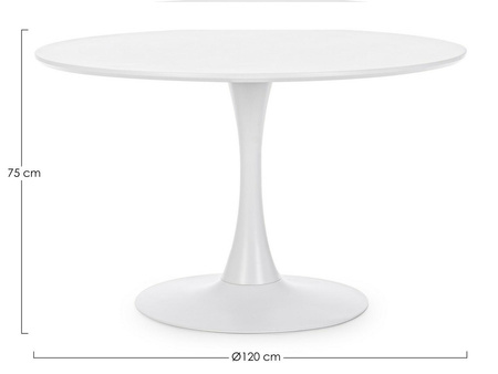 BIZZOTTO stół jadalniany BLOOM 120 biały