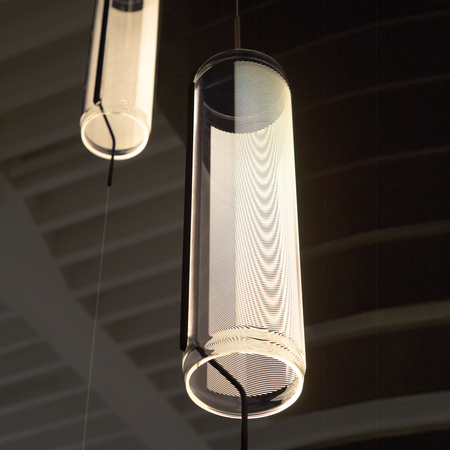 Vibia Guise Lampa Stojąca LED ze Ściemniaczem i Przewodem Doprowadzającym, 16 wys. 400 cm, Grafitowy Mat Biały Przejrzysty