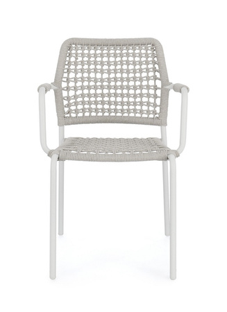 BIZZOTTO krzesło ogrodowe RAJADA białe