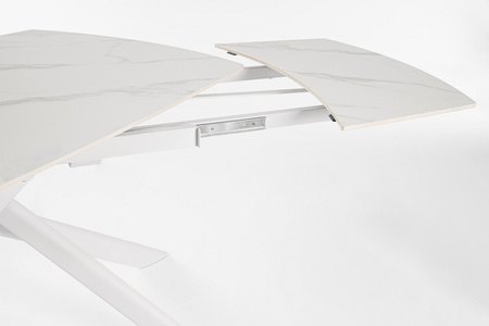 BIZZOTTO stół ogrodowy JOAKIM 160-240     biały / rozkładany