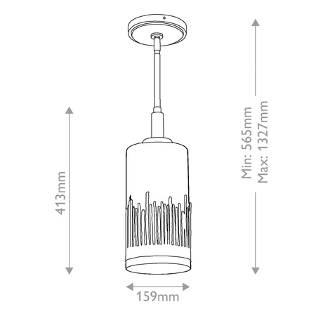 Lampa wisząca Sawgrass - 1 źródło światła - Płatkowe złoto Quintiesse QN-SAWGRASS-MP-DG-O