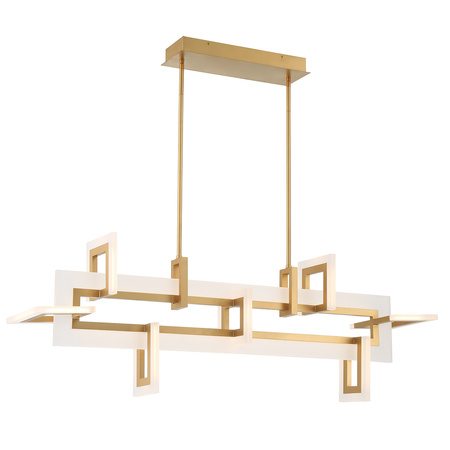 Średnia lampa wyspowa Inizio - Szczotkowane złoto Quintiesse Eurofase QN-INIZIO-LP-M-BG