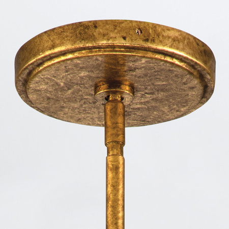 Lampa wisząca Sawgrass - 1 źródło światła - Płatkowe złoto Quintiesse QN-SAWGRASS-MP-DG-O