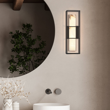 Średni kinkiet Blakley - 1 źródło światła - Matowa czerń Quintiesse Eurofase QN-BLAKLEY-M-BK