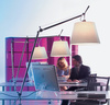 Tolomeo Table Mega ARTEMIDE 42cm szary 0778010A+0772010A