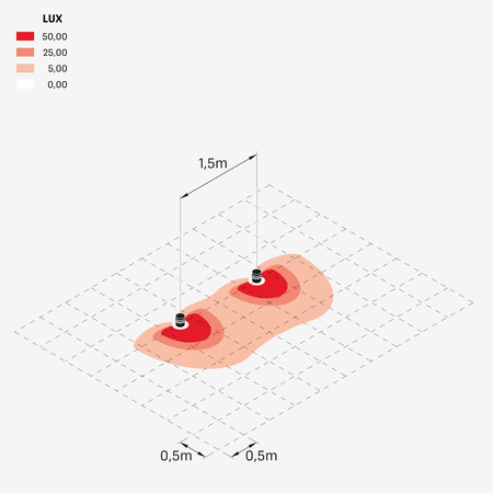 Lombardo LL1280013 Lampa słupkowa Tok C H150