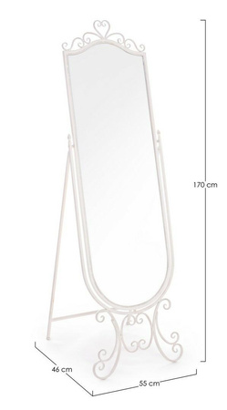 BIZZOTTO lustro stojące EMILY białe