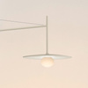 Vibia Tempo Lampa Ścienna LED ze Ściemniaczem i Przewodem, 122.5 GL, 25 cm, Kremowy Mat