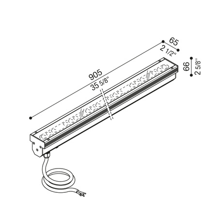 Lombardo LL156190W3 Lampa dogruntowa najazdowa liniowa In-Rol 900