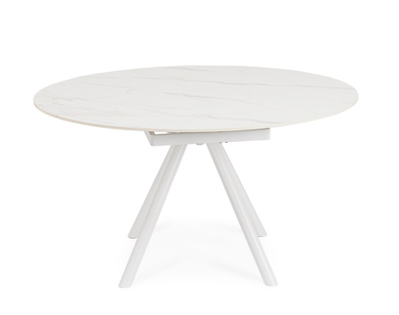 BIZZOTTO stół ogrodowy RAUNI 87-135       biały / rozkładany