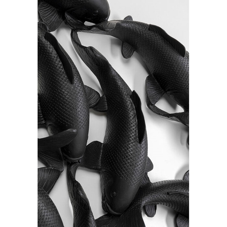 KARE dekoracja ścienna SCHOOL OF KOI 160  czarna